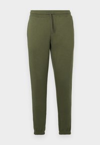 SLIM FLAG SWEATPANT - Teplákové kalhoty - dark greenery