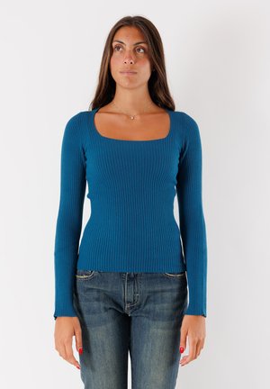 Maglietta a manica lunga - blu jeans