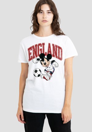 Disney, MICKEY MOUSE ENGLAND FOOTBALL - Print T-shirt - white