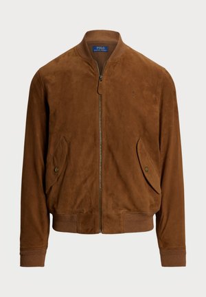 Polo Ralph Lauren SUEDE BOMBER JACKET - Bomber Jacket - country brown