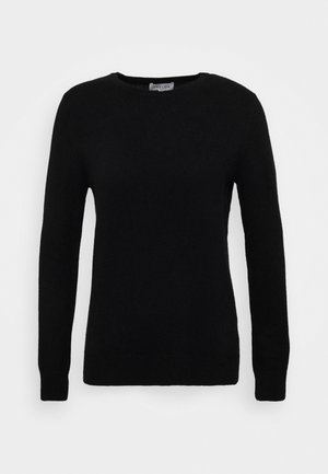 Davida Cashmere BASIC O NECK - Camisola - black