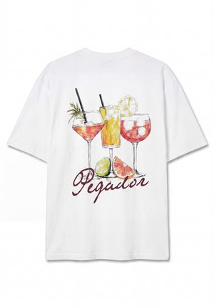 Pegador, LEFKARA HEAVY  - T-shirt imprimé - white