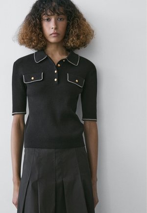 Massimo Dutti Poloshirts - black