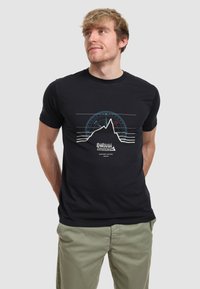 Henry Tiger MOUNTAINEERING NORTH WEST STAR - Camiseta estampada - french navy