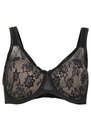 NUANCE MINIMIZER BRA - Liemenėlė su lankeliais - black/nougat