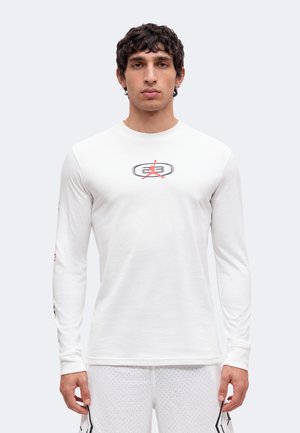 Jordan, CREW - Блуза с дълги ръкави - white/university red