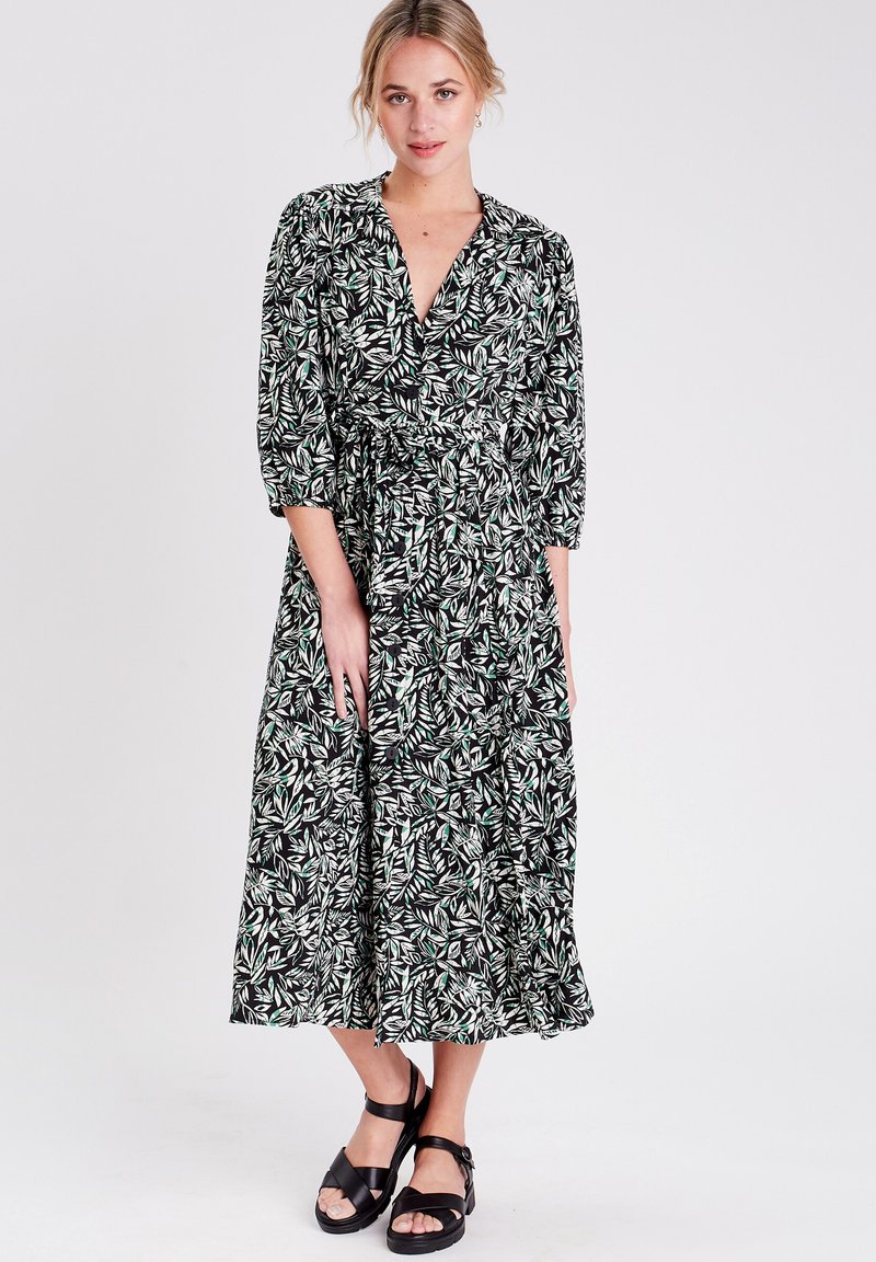 Cache Cache LANGES AUSGESTELLTES MIT KNÖPFEN - Shirt dress - noir/black ...