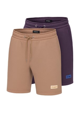 SET OF 2 - Short - purple bronze