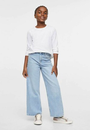 WIDE - Flared Jeans - średni niebieski
