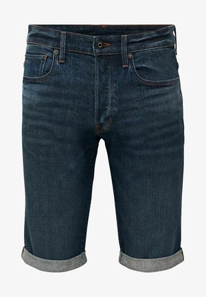Denim shorts - otas stretch denim - worn in blue stone
