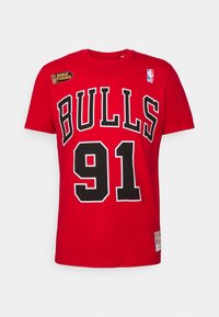 Mitchell & Ness NBA CHICAGO BULLS TEE BULLS DENNIS RODMAN - Equipación de clubes - red