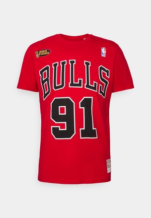 Mitchell & Ness NBA CHICAGO BULLS TEE BULLS DENNIS RODMAN - Squadra - red