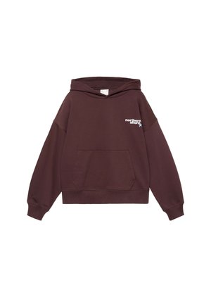 PULL&BEAR, GRAPHIC PRINT - HOODIE - Mikina s kapucňou - maroon