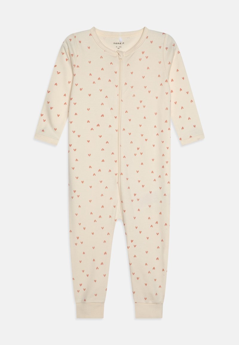 Name it - NBFNIGHTSUIT ZIP HEARTS - Pidžaamad - buttercream, Suurenda