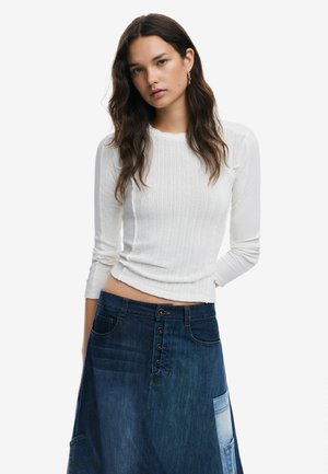 Desigual Long sleeved top - white
