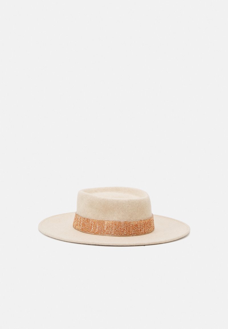 Maradji RUBEN OFF WHITE SEQUINS COPPER - Pălărie - off white melange