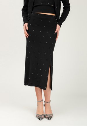RHINESTONES - Kokerrok - black