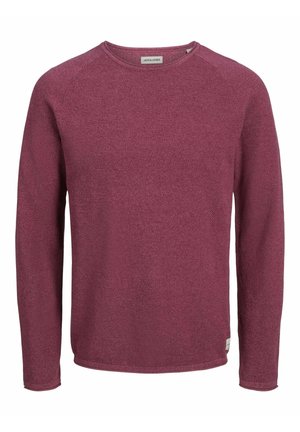 JJEHILL CREW NECK  - Pulóver - maroon