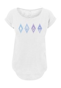 DISNEY FROZEN 2 SYMBOLS WITH LONG SLUB - T-shirt con stampa - white