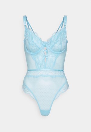 STRETCH LACE BODY - Body - aqua