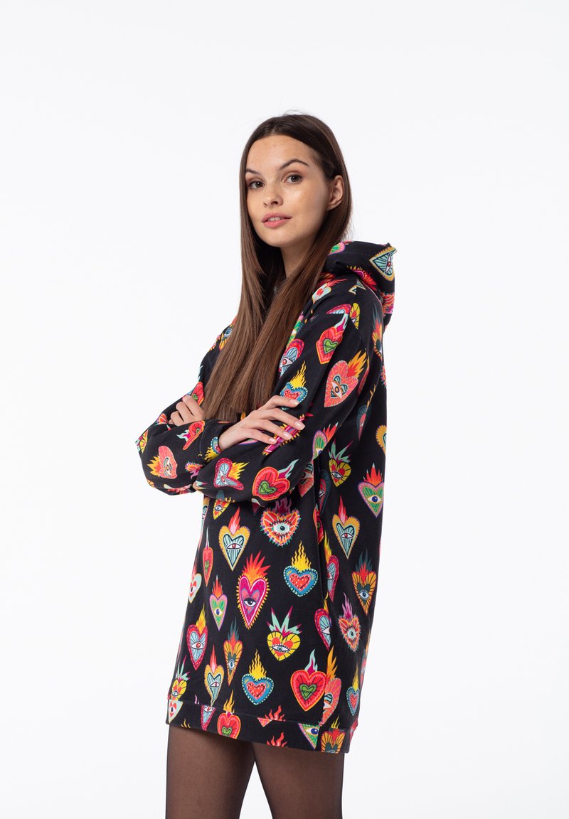 Damen Freizeitkleider | Mr. GUGU & Miss GO MEXICAN HEARTS Freizeitkleid black/schwarz - CN74566 Damen Freizeitkleider | Mr. GUGU & Miss GO MEXICAN HEARTS Freizeitkleid black/schwarz - CN74566