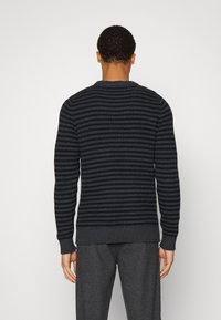 Selected Homme SLHDAVIS CREW NECK  - Camisola - dark grey melange/black