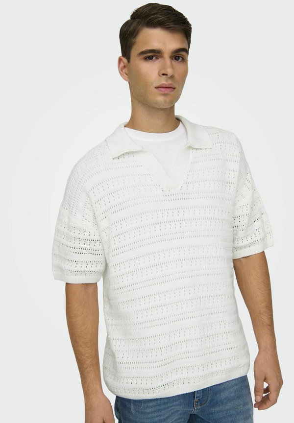 ONSGRAYSON  - Polo shirt - cloud dancer2