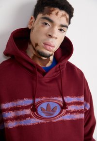 adidas Originals GRAPHIC HOODIE - Camisola - shadow red