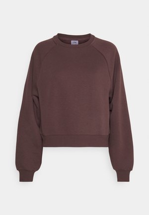 ICANIWILL EVERYDAY CROPPED CREWNECK - Sweatshirt - burgundy