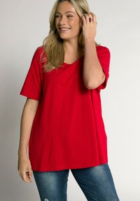 Ulla Popken CARREE-AUSSCHNITT - T-shirt basic - red