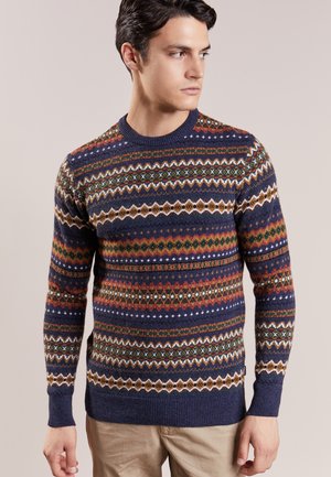 CASE FAIRISLE CREW - Strickpullover - navy