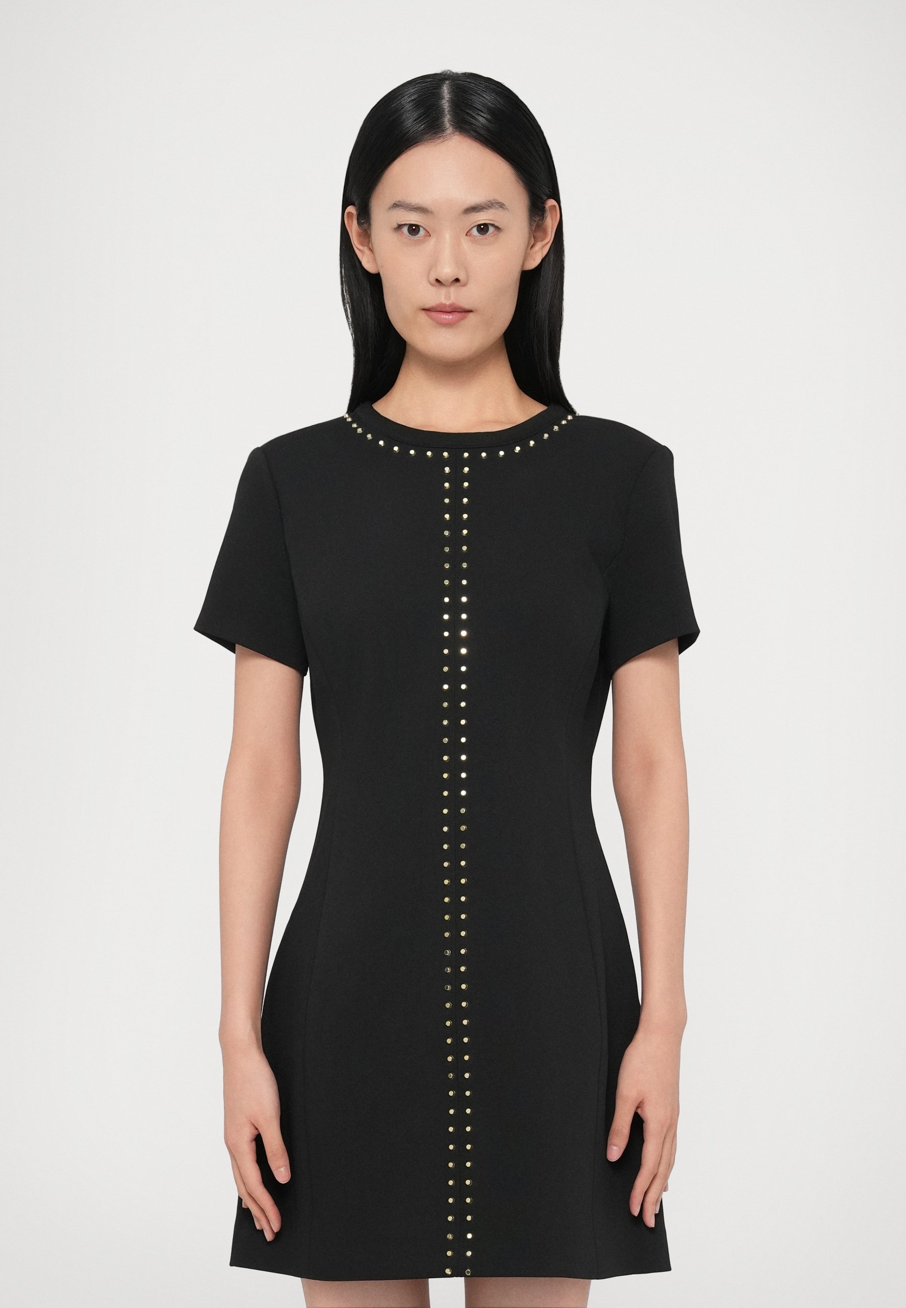 MICHAEL Michael Kors STUD SHIFT DRESS - Cocktail dress / Party dress - black  - Zalando.co.uk