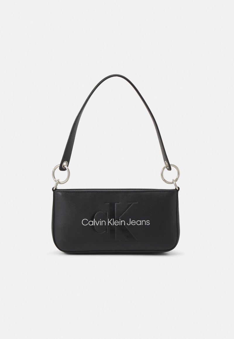 Calvin Klein Jeans SCULPTED SHOULDER POUCH MONO - Kézitáska - black