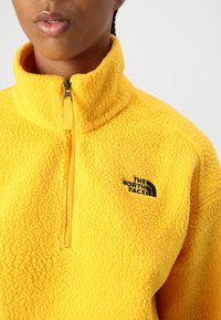 The North Face CROP - Felpa in pile - summit gold