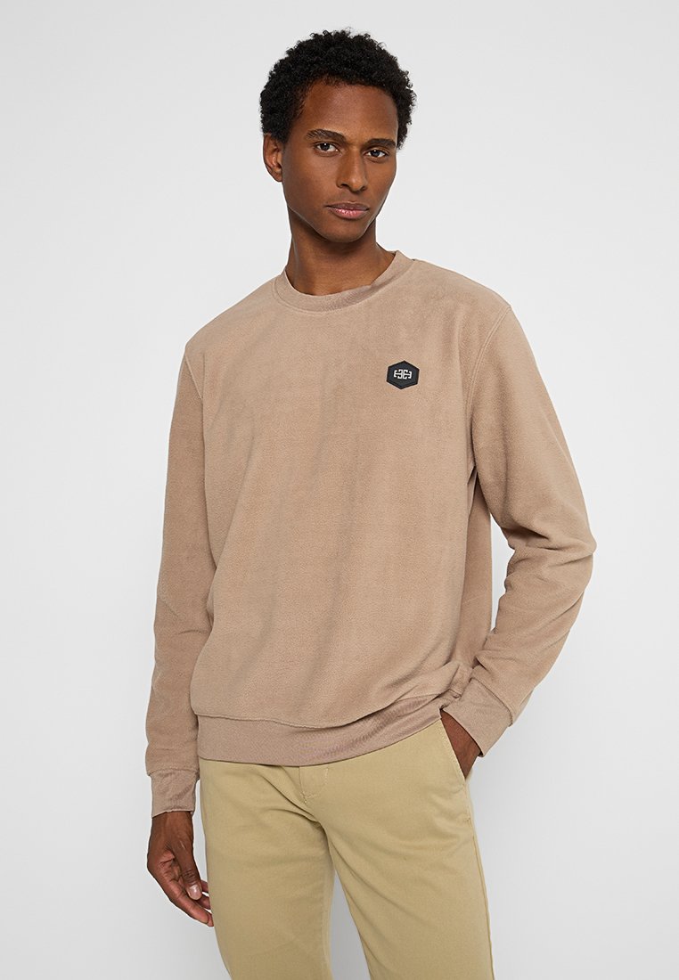 lindbergh Fleece trui beige lindbergh Fleece trui beige