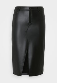 VMCVERI SKIRT CURVE - Gonna a tubino - black