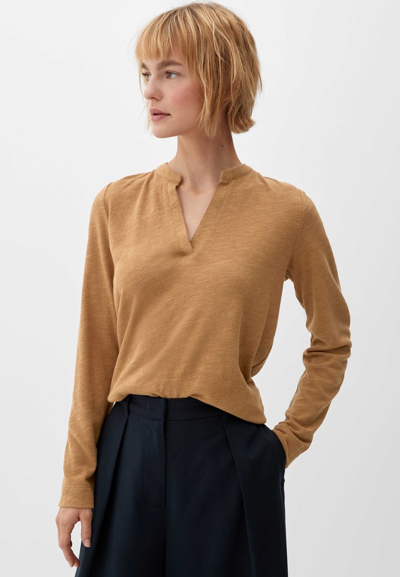 S.Oliver Top Donna Senza Maniche, Scollo A V, Con Cut-out, In Morbido Cotone Interlock, Vestibilità Casual