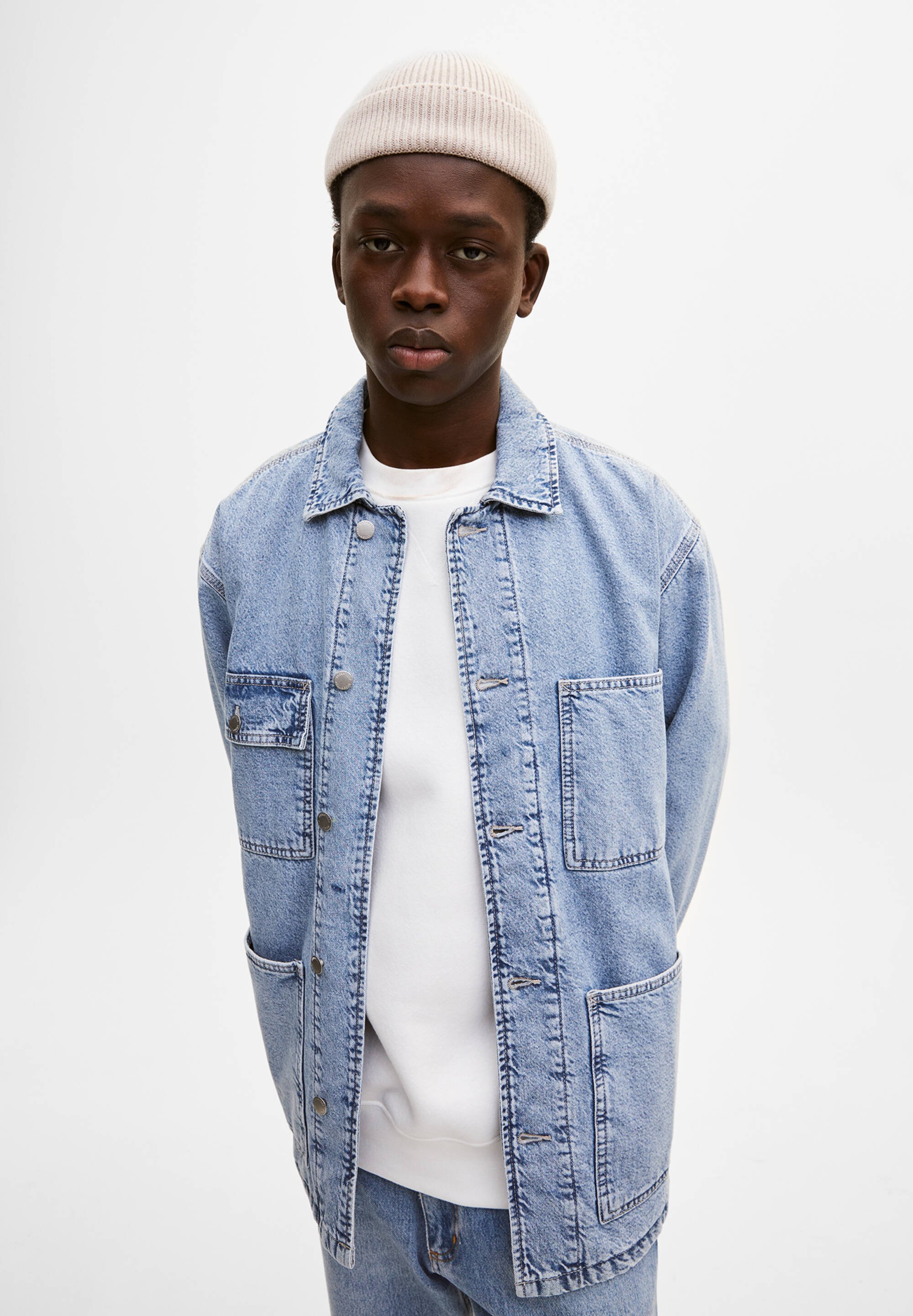 PULL\u0026BEAR Denim jacket - royal blue 