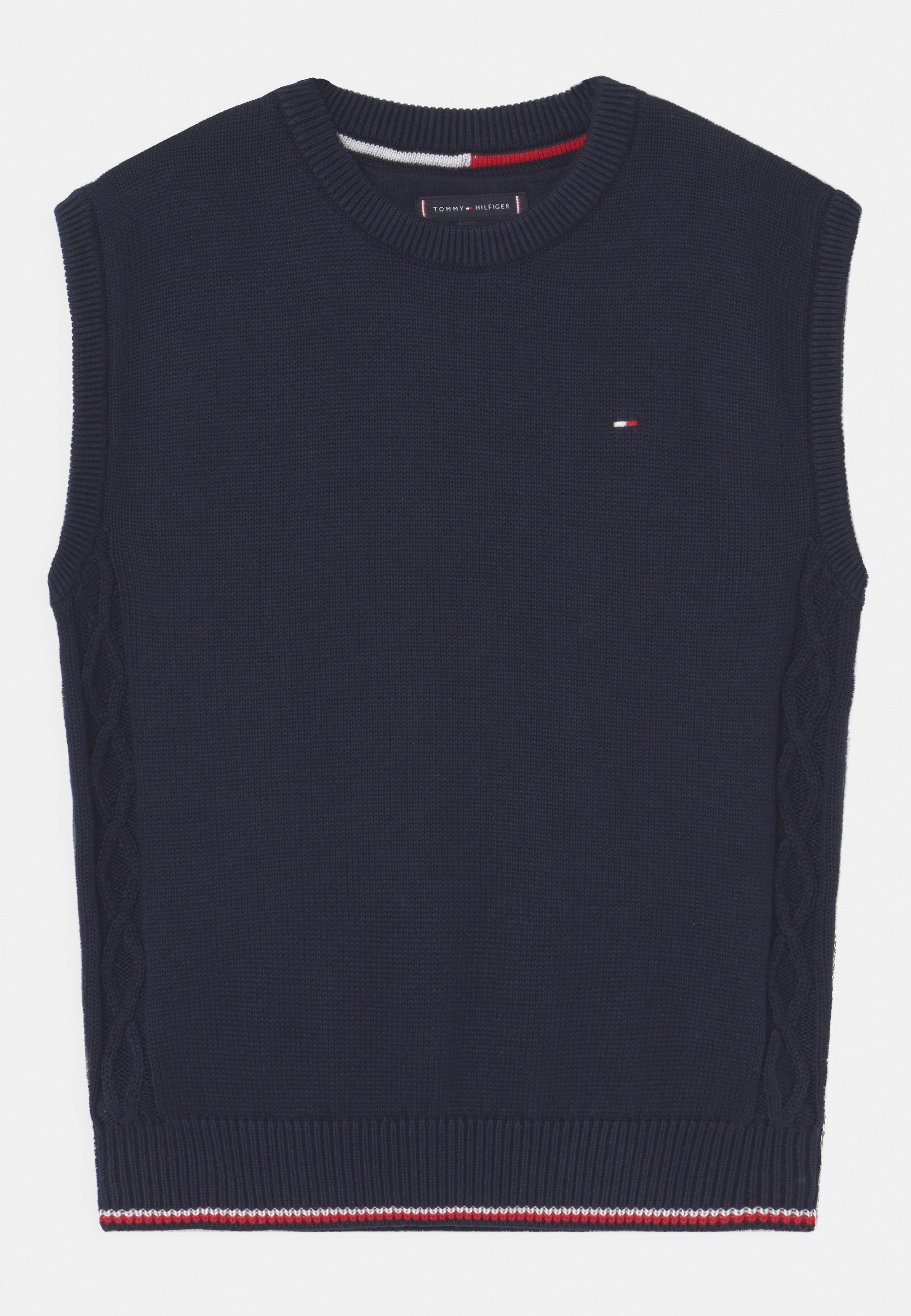 Tommy Hilfiger CABLE VEST - Maglione - desert sky/blu scuro - Zalando.it