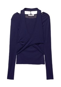 LAYERED WITH CROSSOVER NECKLINE  - Longsleeve - blue