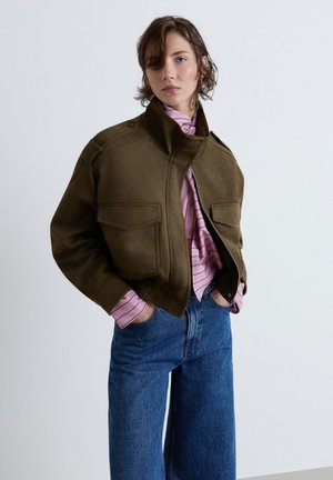 Calliope, CAPOSPALLA TINTA UNITA - Summer jacket - verde scuro