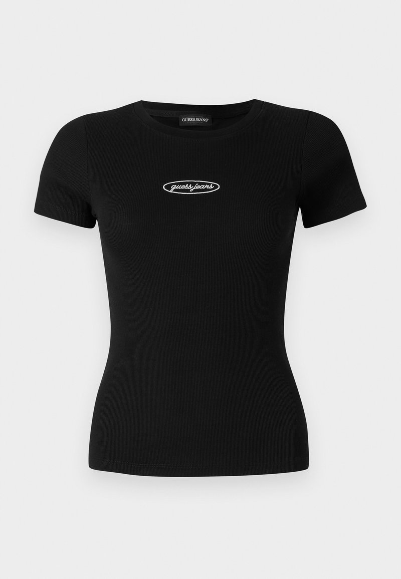 Guess Jeans T-shirt basic zwart Guess Jeans T-shirt basic zwart