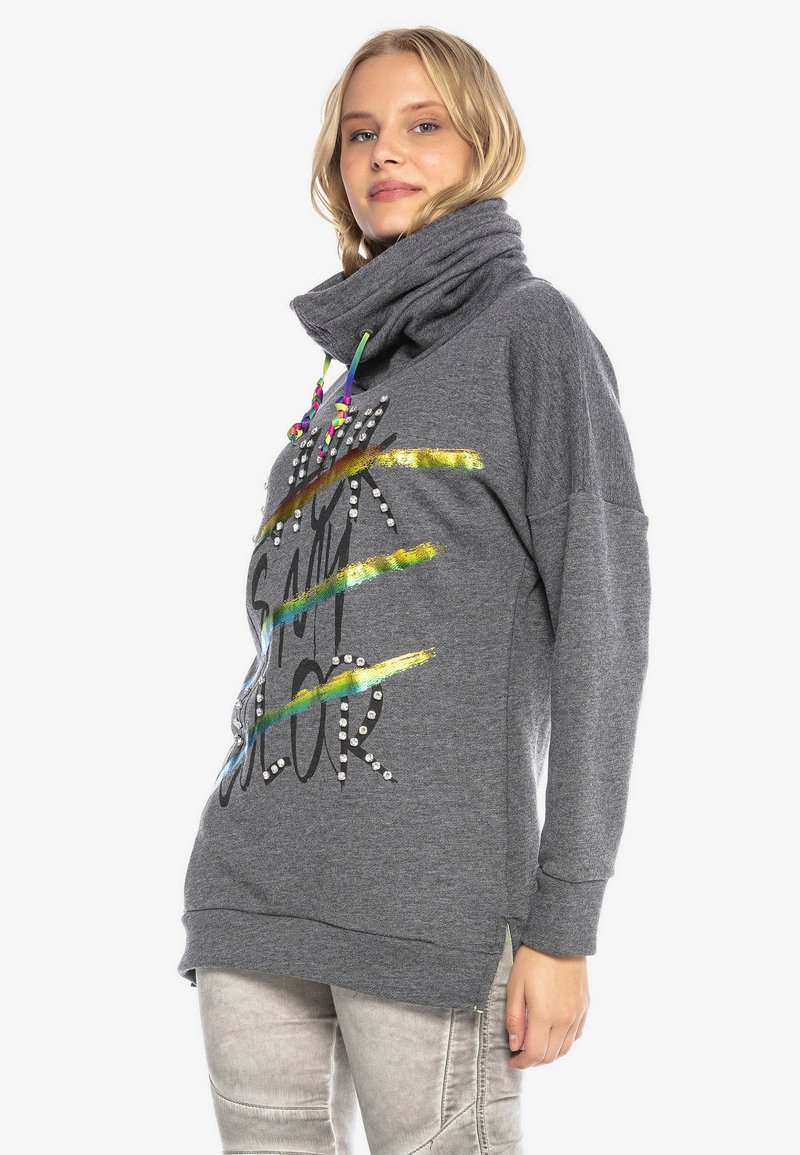Damen Sweatshirts | Cipo & Baxx Sweatshirt anthracite/anthrazit - IK43991 Damen Sweatshirts | Cipo & Baxx Sweatshirt anthracite/anthrazit - IK43991
