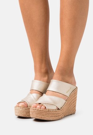 Replay Heeled mules - gold-coloured