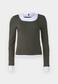 ONLRYLEIGHT LIFE - T-shirt à manches longues - olive