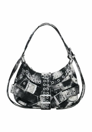 LARGE WITH BUCKLES - Håndtasker - gray