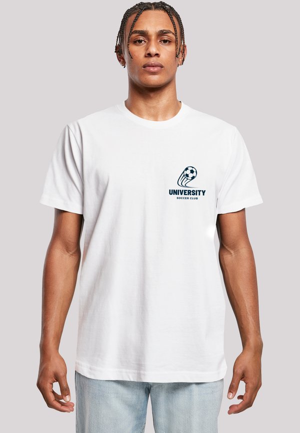 UNIVERSITY SOCCER CLUB CLASSIC MINIMALIST - T-Shirt print - weiß