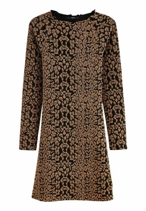 LONG SLEEVE GLITTER JAQUARD MINI  - Juhlamekko - animal glitter print