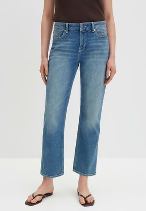 MID RISE STRAIGHT FIT ANKLE - Flared Jeans - mid sixties blue