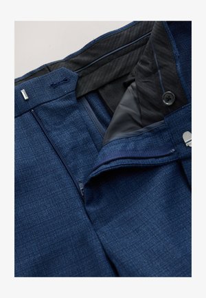 Next, TEXTURED - Suit trousers - blue